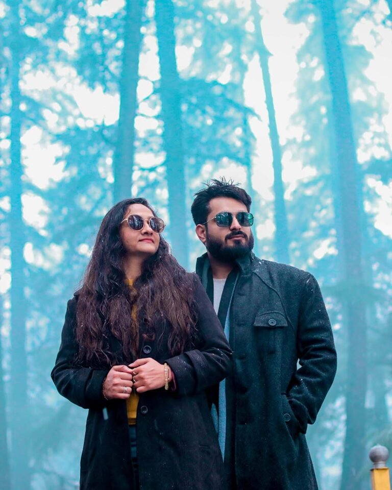 A candid click of prewedding photoshoot in Manali